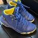 Under Armour Shoes | Blue And Yellow Basketball Shoes | Color: Blue/Yellow | Size: 1.5bb