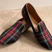 J. Crew Shoes | J.Crew Plaid Loafers 7.5 | Color: Gold/Green/Red | Size: 7.5