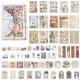 CRASPIRE Vintage Scrapbook Supplies Pack DIY Paper Stickers Craft Kits for Art Journaling Junk Journal Planners Notebook Collage Album Aesthetic Cottagecore Picture Frames