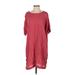 Madewell Casual Dress - Shift: Burgundy Solid Dresses - Women's Size Small
