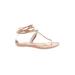 Dolce Vita Sandals: Tan Print Shoes - Women's Size 6 - Open Toe