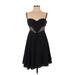 GUESS by Marciano Casual Dress - A-Line: Black Solid Dresses - Women's Size 4