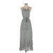 Shein Casual Dress Square Sleeveless: Gray Dresses - Women's Size X-Small