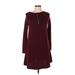 KLD Signature Casual Dress: Burgundy Dresses - Women's Size Medium