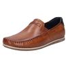 Slipper BUGATTI, Herren, Gr. 44, braun (cognac), Leder, casual, Schuhe, mit Stretcheinsatz für leichteres Schlupfen