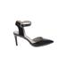 Louise Et Cie Heels: D'Orsay Stiletto Cocktail Party Black Solid Shoes - Women's Size 5 1/2 - Pointed Toe