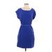 Gap Casual Dress - Sheath: Blue Solid Dresses - Women's Size X-Small