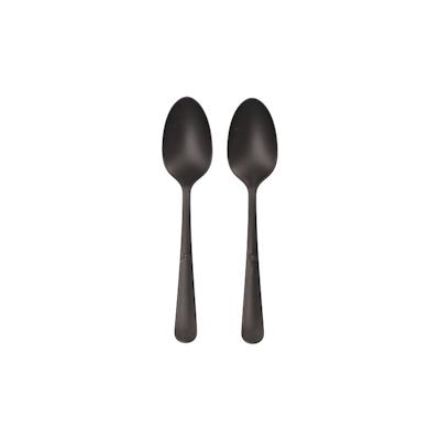 100 Circulware by Haval Löffel PP-MF 19 cm schwarz Gaia extra stabil, in Spenderbox