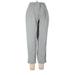 DKNY Linen Pants - Mid/Reg Rise: Gray Bottoms - Women's Size 6