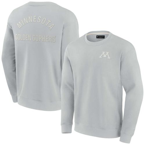 Minnesota Golden Gophers Fanatics – Graues, superweiches Pullover-Sweatshirt mit Rundhalsausschnitt