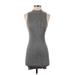 Forever 21 Casual Dress - Bodycon Mock Sleeveless: Gray Print Dresses - Women's Size Small