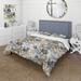 Designart "Vintage Ornamental Frames Victorian Pattern II" Damask Bedding Set With Shams