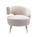 Irregular Accent Chairs Club Arm Chairs Barrel Chairs Side Chairs Living Room Single Loung Chairs with Metal Legs