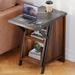 Wood Nightstands with Cup Holder End Table with Adjustable Shelf - 21.65 W×24.33 H