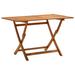 vidaXL Folding Patio Table 47.2"x27.6"x29.5" Solid Wood Acacia