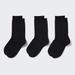 Women's Socks (3 Pairs) with Deodorizing | Black | US W 7.5-10 | UNIQLO US