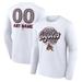 Unisex Fanatics Branded White Arizona Coyotes Personalized Name & Number Leopard Print Long Sleeve T-Shirt