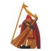 'Andean Harpist' - Ishpingo Wood Sculpture Handmade in Peru