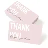 Petite carte de remerciement pour votre soutien carte de visite fête de remerciement commande 50