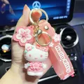 Porte-clés avec pendentif Sanurgente Hello Kitty pour enfants porte-clés Anime Kawaii porte-clés