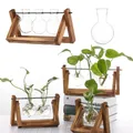 Vase en verre pour plantes hydroponiques pot de fleur bonsaï vintage terrarium britannique cadre