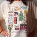 T-shirt manches courtes femme estival et à la mode Swift Folklore Seven Inspired Graphic ingent
