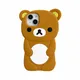 Coque en silicone souple ours animal dessin animé coque mignonne pour iPhone 13 12 11 14 15 Pro