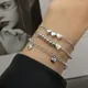 VENTFILLE-Bracelet en argent timbre 925 pour femme bracelet coeur d'amour cadeau de bijoux pour