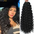 1-8 paquets de tresses au Crochet 14 18 pouces Gogo Curl Extensions de cheveux bouclés vague d'océan