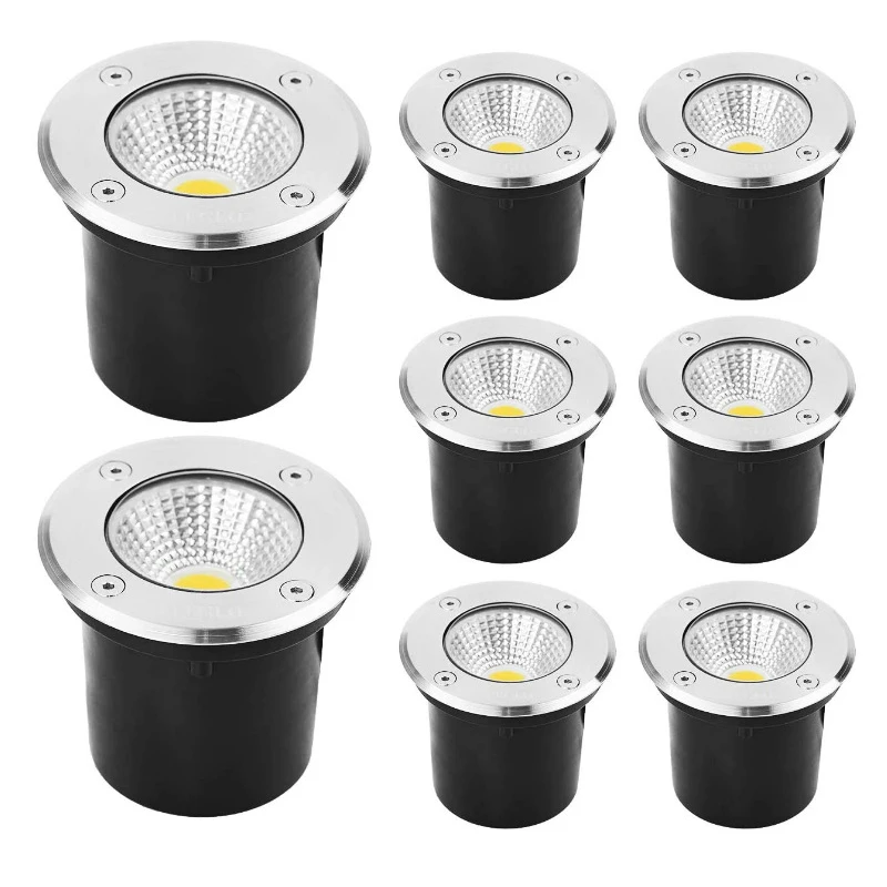 5W 10W 12W 15W enterré jardin chemin Spot encastré lumière souterraine AC220V110V12V24V IP67 LED étanche jardin lampes souterraines