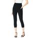 Plus Size Women's Side-Pocket Essential Capri Legging by Roaman's in Black (Size 30/32)