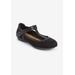 Extra Wide Width Women's The Emmi Flat by Comfortview in Black (Size 9 WW)