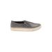 Dr. Scholl's Sneakers: Slip-on Platform Casual Gray Print Shoes - Women's Size 10 - Almond Toe