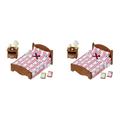 Sylvanian Families - 5019 - Doppelbett (Packung mit 2)