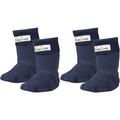 Playshoes Mädchen Fleece-stiefel-socke Socken, marine, 26-27 EU (Packung mit 2)