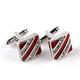 Jewelry Cufflinks for Men Fashion Two-color Square Cufflinks Mens Red/Black Enamel Business Cuff Links Button Classic Shirt Cufflink