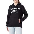 Reebok Women's Identity Big Logo Fleece Hoodie, Black, M