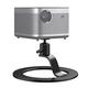 Desktop Mini Projector Stand, 360° Rotation Angle Adjustable Stand with 1/4'' Mounting Screw and Ball Head, Aluminum Alloy Table Mobile Projector Mount Bracket for Projectors, Mic, Cameras, Webcam