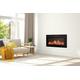 Adam Orlando Inset/Wall Mounted Electric Fire, 36 Inch
