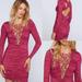 Free People Dresses | Nwt Free People Look Of Love Sangria Dress | Color: Pink/Red | Size: 4