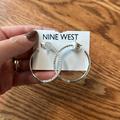 Nine West Jewelry | 5/$13 Nine West Sparkle Hoops | Color: Silver | Size: Os