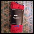 Nike Accessories | Nike Everyday Kids' Crew Socks For Young Athletes; Red Gray & Blue | Color: Blue/Red | Size: S Youth 3y-5y
