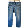 Levi's Jeans | Levis 505 Regular Fit Classic Wash Ankle Jeans Mens 31x30 | Color: Blue/White | Size: 30