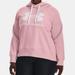 Under Armour Tops | Nwt Women's Under Armour Plus Sizes Hoodie. Color Is Pink With White Logo. | Color: Pink/White | Size: Various