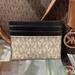 Michael Kors Bags | Michael Kors Mens Copper Tall Card Case Wallet Mk Hempton Brown Black Nwt | Color: Black/Tan | Size: Small