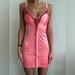 Urban Outfitters Dresses | Nwt Uo Piper Satin Hook & Eye Mini Dress Size Small | Color: Pink | Size: S