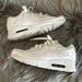 Nike Shoes | Euc Nike Air Max 90 Ltr White Boys Girls Sneakers Shoes Sz 3 | Color: White | Size: 3b