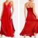 Free People Dresses | Free People Adella Maxi Dress Bright Red Size Xs | Color: Red | Size: Xs