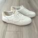 Madewell Shoes | Madewell Court Sneakers In White Leather | Color: Cream/White | Size: 8