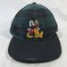 Disney Accessories | Mickey Mouse Goody Snapback Plaid Hat Cap Green Disney Adjustable One Size Fits | Color: Green | Size: Os